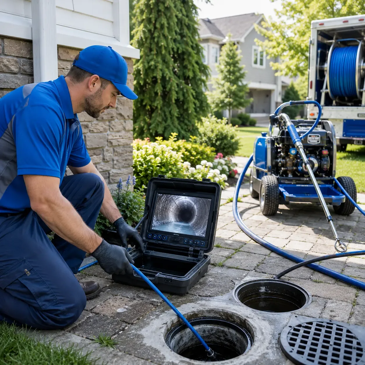 Outdoor drain cleaning professionals serving Davis, NC