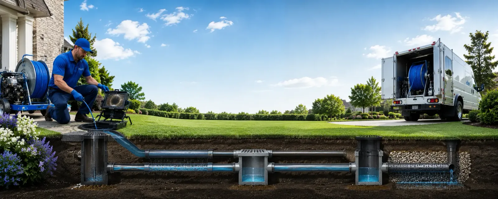 Outdoor drain cleaning information for Davis, NC